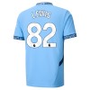 Camiseta de fútbol Manchester City Rico Lewis 82 Primera Equipación 2024-25 - Hombre